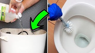 He Pours White Vinegar Inside His Toilet Tank... The Reason Why? Genius!