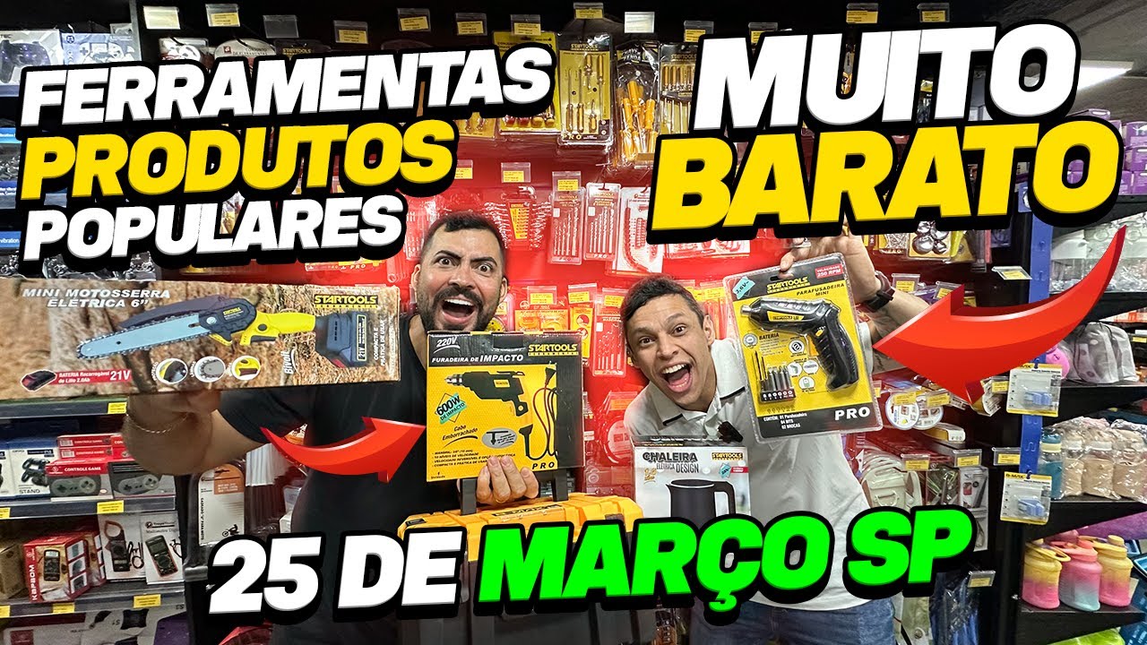 ATACADO PRA VC LUCRAR MUITO NA REVENDA FERRAMENTAS NA 25 DE MARÇO COM NOTA FISCAL E GARANTIA!