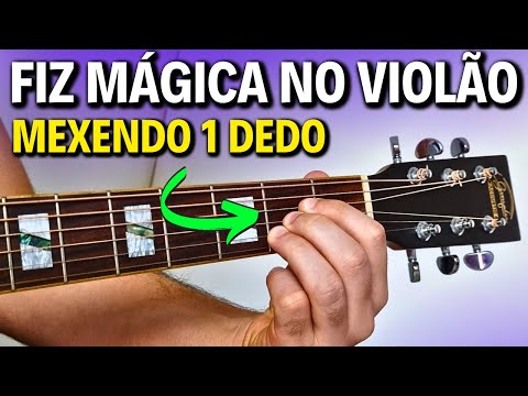 TRUQUE DOS PROFISSIONAIS para SAIR dos Acordes BOLACHÕES - Só mexe 1 DEDO - Aula de Violão
