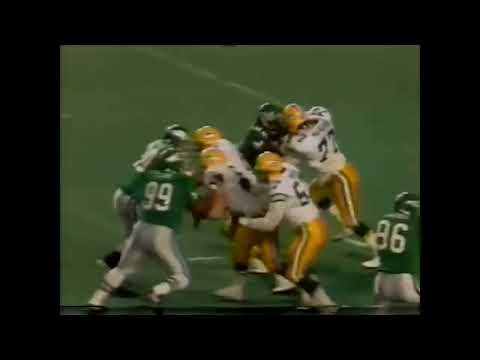 Reggie White best moments vs Tony Mandarich eagles vs Packers 1990 week 15