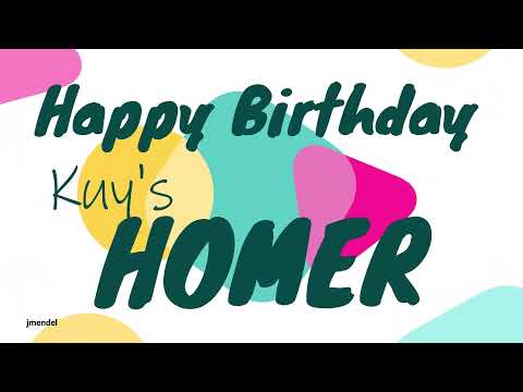 Happy Birthday Kuy's Homer