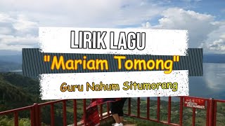 Download lagu Lirik Lagu Mariam Tomong Tapanuli Pembelajaran Kelas VI mp3 Download lagu Lirik Lagu Mariam Tomong Tapanuli Pembelajaran Kelas VI mp3