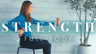 Chair Exercises for Seniors // Build Strength with this Workout!