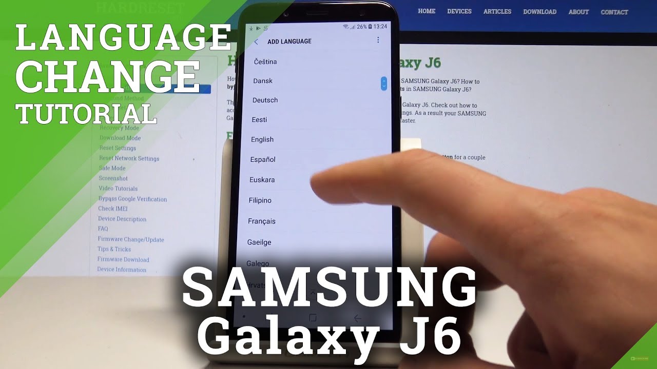 How to Change Language on SAMSUNG Galaxy J6 - Set Up SAMSUNG Language
