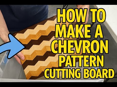 Chevron Cutting Board Woodworking Made Easy DIY Simple To Follow