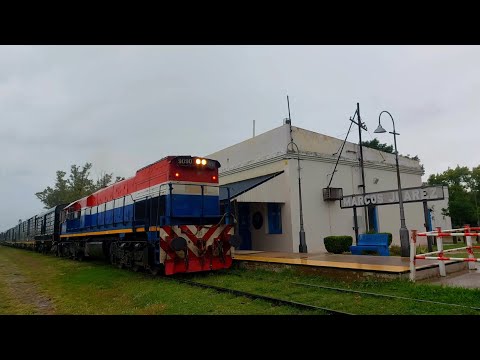 [4K] Tren de tolvas graneras de NCA con destino a General Deheza pasando por Marcos Juárez!!!!!!