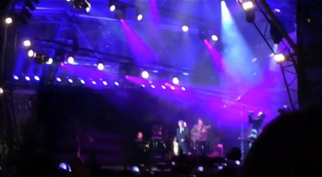 Lady Gaga et Tony Bennett sur la Grand Place de Bruxelles