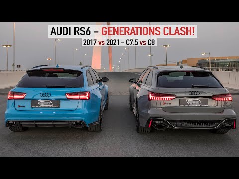 AUDI RS6 - GENERATIONS CLASH! C8 vs C7.5 - 2021 vs 2017 - DRAGRACE, SOUND CHECK, DETAILS etc