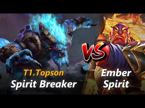 Topson mid Spirit Breaker vs Ember Spirit | First 10 minutes