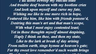 W. Shakespeare Sonnet 29 - Ron Perlman