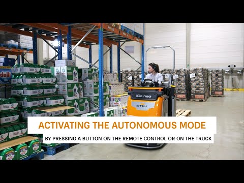 Autonomous low level order picker STILL OPX iGo neo - activating the autonomous mode