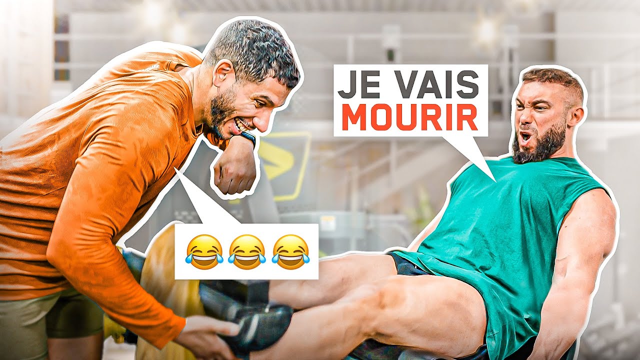 Enorme LEG DAY avec @FromHumanToGod (il a eu mal)