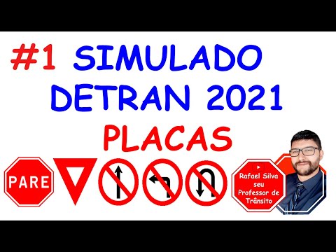 SIMULADO DETRAN 2021 - PLACAS - #1