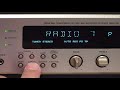 Denon DRA F100 Uhrzeit Stellen 4K