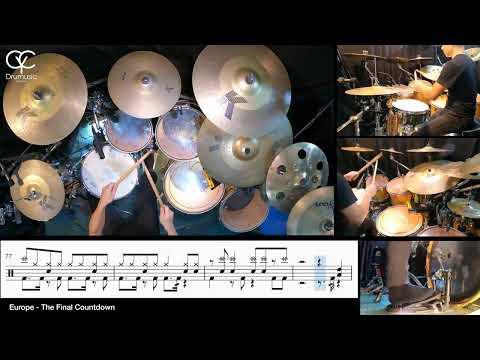 The Final Countdown - Europe / Drum Cover By CYC ( @cycdrumusic  ) score & sheet music