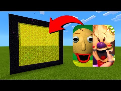 How To Make A Portal To The Ice Scream vs Baldi Dimension in Minecraft!