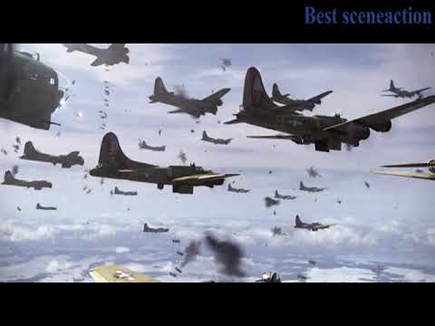 Red Tails - Bomber brace for the skies fill with German AA-Flak Gun Firing from Ground World War 2