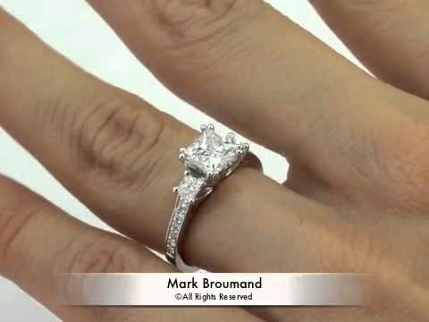 2.21ct Princess Cut Diamond Engagement Anniversary Ring-Mark Broumand