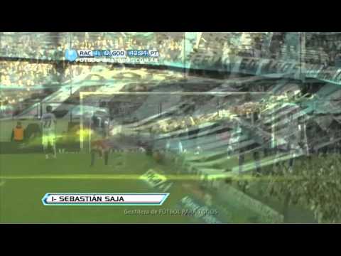 Gol de Saja. Racing 1 - Godoy 0. Fecha 15. Torneo Final 2013. Fútbol Para Todos