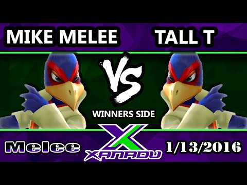 S@X 132 - Mike Melee (Falco) Vs. Tall T (Falco) SSBM Tournament - Smash Melee
