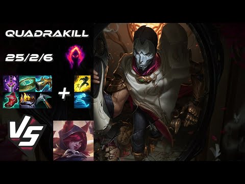 BOTTOM Jhin vs Xayah [QUADRAKILL] - NA Grandmaster Patch 14.14