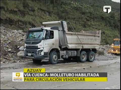 Vía Cuenca-Molleturo habilitada para circulación vehicular