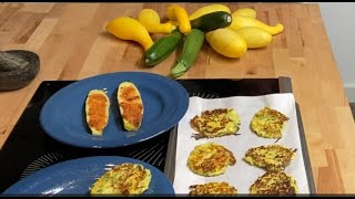 Zucchini Fritters and Boats