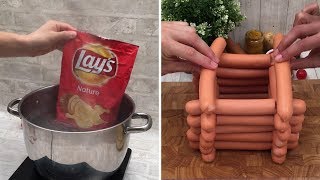 Chefclub's craziest WTF recipes! A hot dog tower 🌭 A chocolate volcano 🌋   Dippable brownies🍦