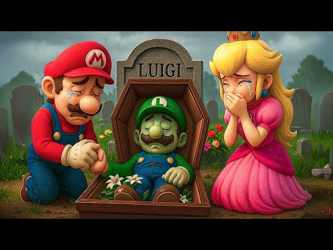 Sudden Death Luigi... Mario Tries to Save Him! 💔🍄 Super Mario Odyssey Story