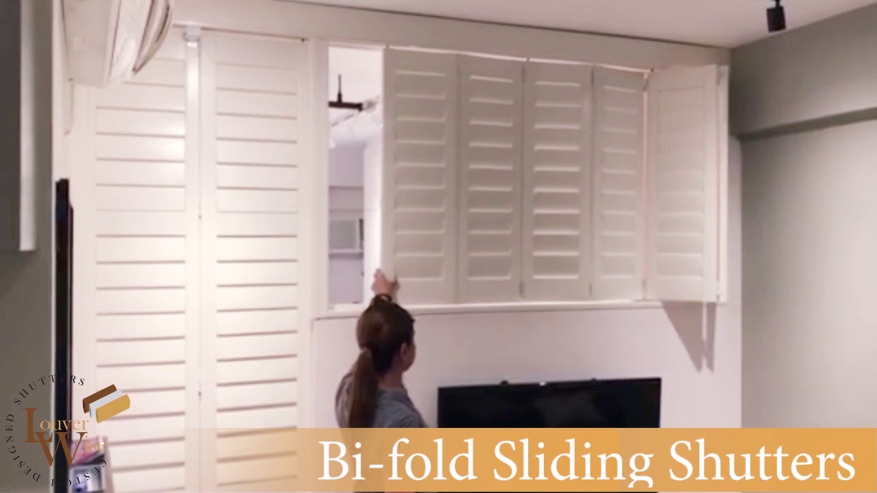 Our First Floor to Ceiling Bifold Plantation Shutters Louverwise, Inc.