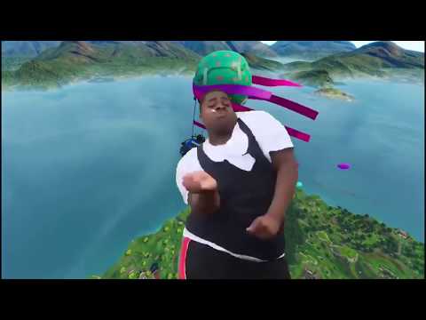big dawg dances to the fortnite birthday bus song