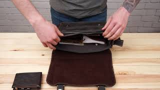 Сумка чоловіча 14097 Vintage сіра