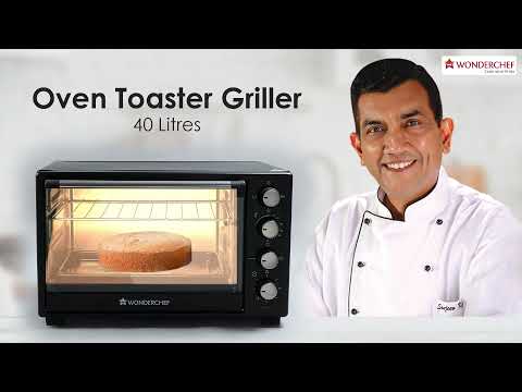 Oven Toaster Griller (OTG) - 40 Litres, Black - with Rotisserie,Auto-shut off, heat-resistant tempered glass, Multi-stage heat selection