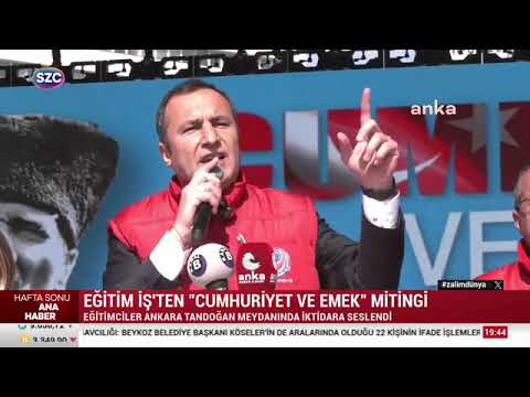 Basında Cumhuriyet ve Emek Mitingi-Sözcü Tv-1 Mart 2025 | EĞİTİM İŞ