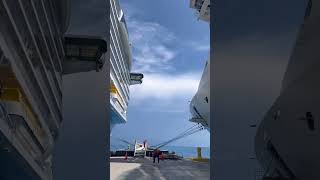 The biggest meet the smallest!.. #cruiseship #cruise #yt #ytshorts #travel