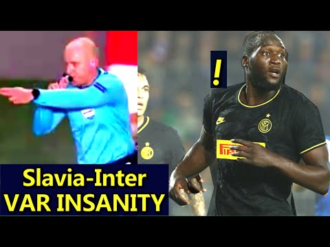 VAR Insanity! Lukaku goal disallowed  Referee GIVES PENALTY to Slavia