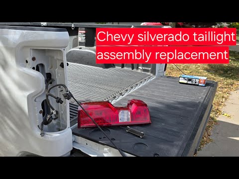 How to replace taillight assembly on Chevy Silverado 2020 to 2024