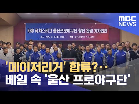 '울산 야구단' 창단 속도‥ '메이저리거' 합류?