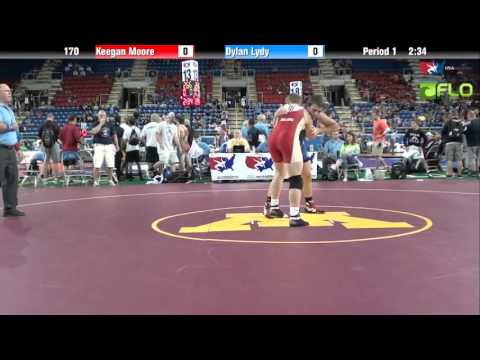 Cadet 170 - Keegan Moore (Minnesota) vs. Dylan Lydy (Indiana)