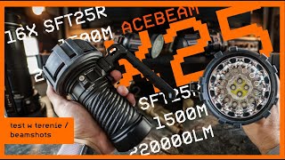 ACEBEAM X25 [TEST W TERENIE / beamshots + DEMO]