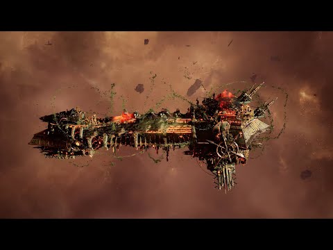 Skalgrim Mod 2021: Endurance in action! Death Guard vs Space Marines - Battlefleet Gothic Armada 2