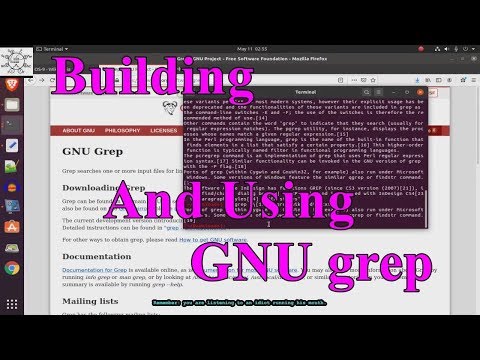 Building And Using GNU grep