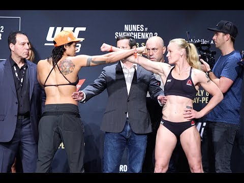 UFC 213 ceremonial weigh-in staredowns