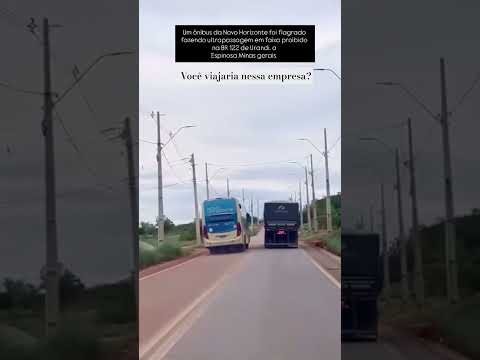 Vem a ultrapassagem desse Ônibus da Novo Horizonte em faixa contínua dupla... INSCREVA-SE