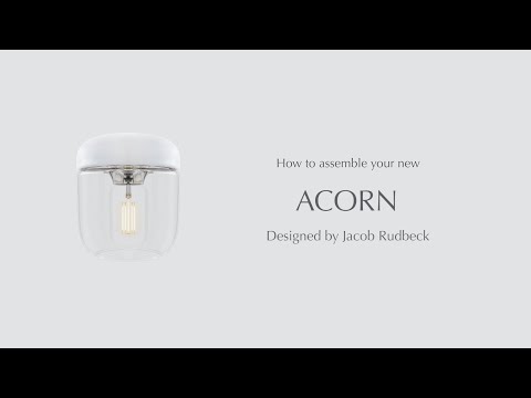 Video Acorn závěsné stínidlo v barvě jantarové mosazi, Umage