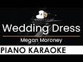 Megan Moroney Wedding Dress Piano Karaoke Instrumental Cover With Lyrics