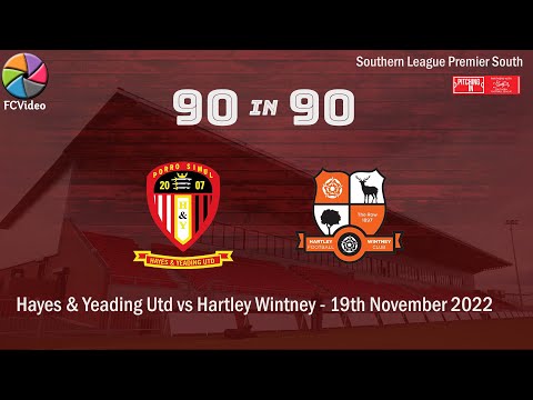 Hayes & Yeading Utd v Hartley Wintney | 90in90 HIGHLIGHTS | 19th Nov 2022