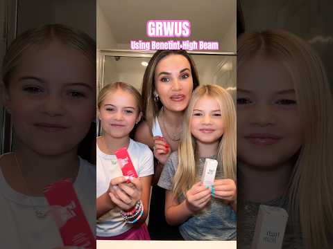 #GRWM using BENEFIT lip/cheek tint and liquid highlighter! 🍒✨