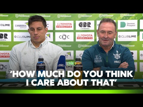 Ricky dismisses Salmon celebration after loss | Raiders Press Conference | Fox League