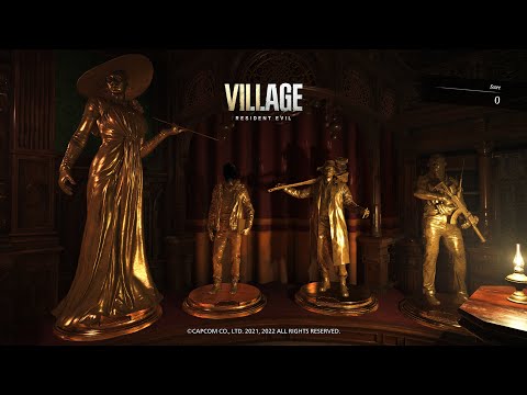 All Gold Statues - Resident Evil Village - The Mercenaries Additional Orders